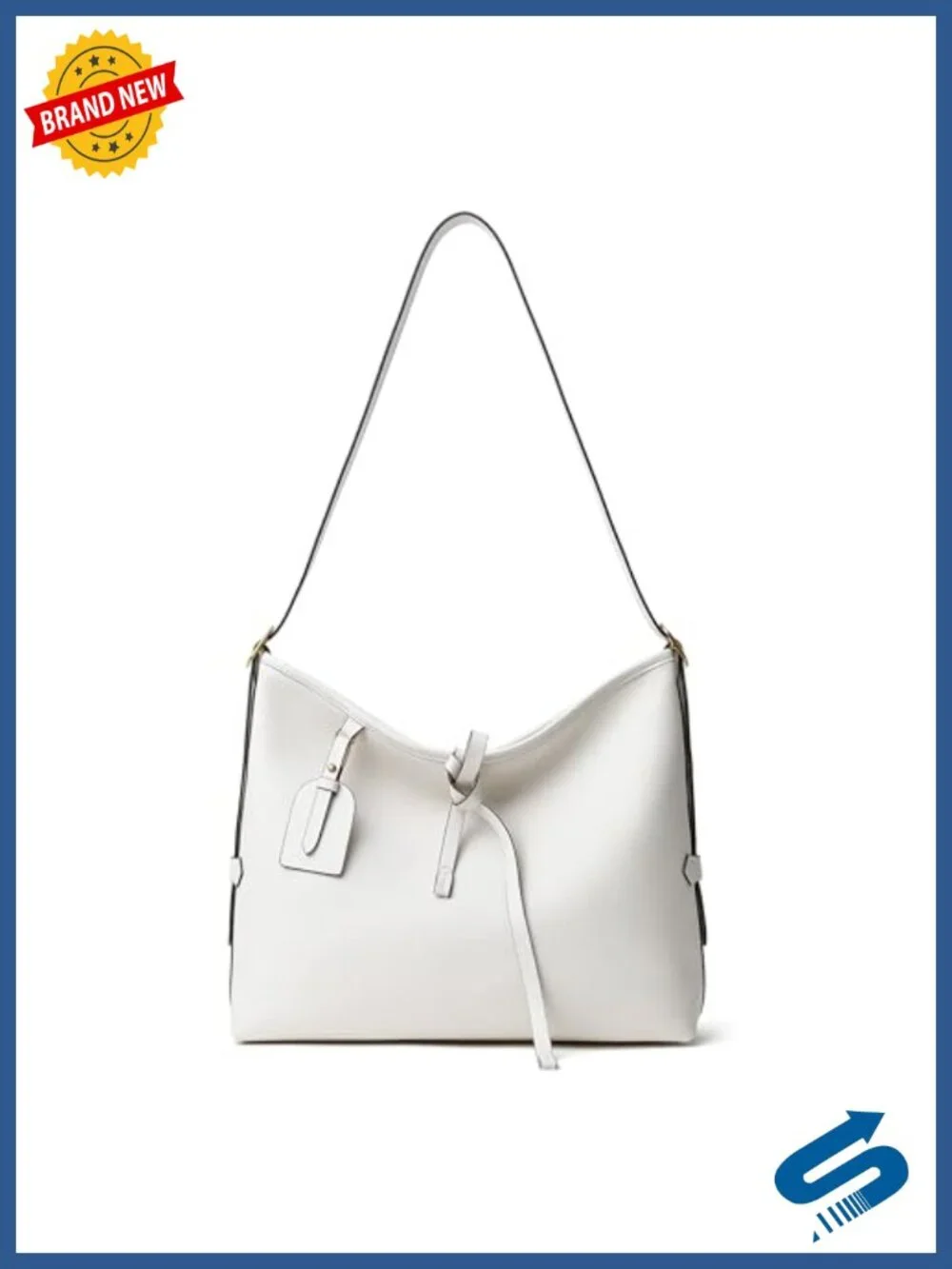 Soft Leather Hobo Bag with Adjustable Strap, Lightweight Shoulder Satchel